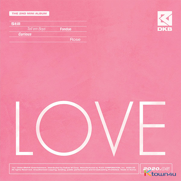 jp.ktown4u.com : DKB - ミニアルバム 2集 [LOVE]
