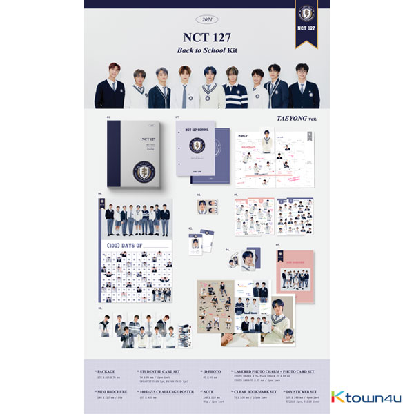 NCT127 Back to school kit マーク iveyartistry.com