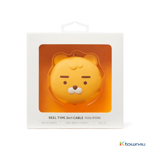 jp.ktown4u.com : [カカオフレンズ] リール充電ケーブル 3in1 (Ryan)