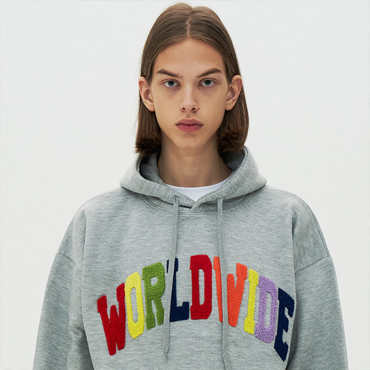 AMESWORLDWIDE 】レインボーハートフーディ / RAINBOW HEART HOODIE-