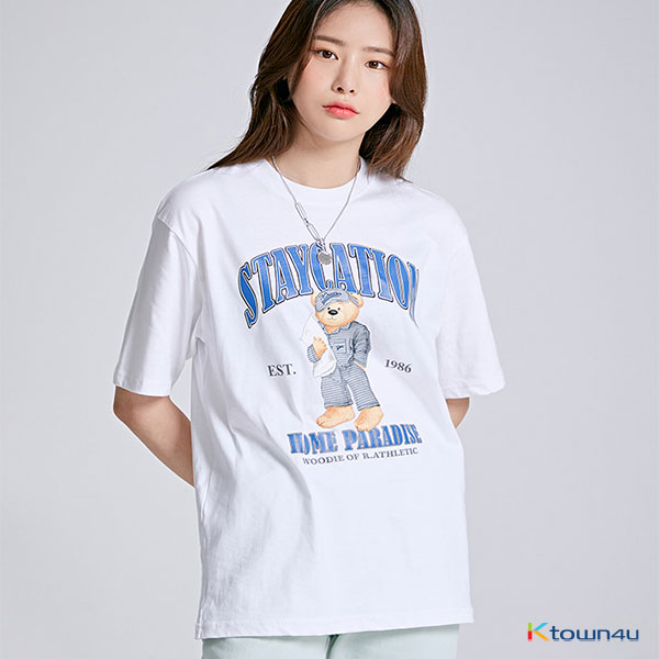 ★ SPAO★ 2PACK Woody Short Sleeve T-shirt SPRPF23C80 jp.ktown4u.com : [SPAO] (La Athletic) Woody's Zipcock Short