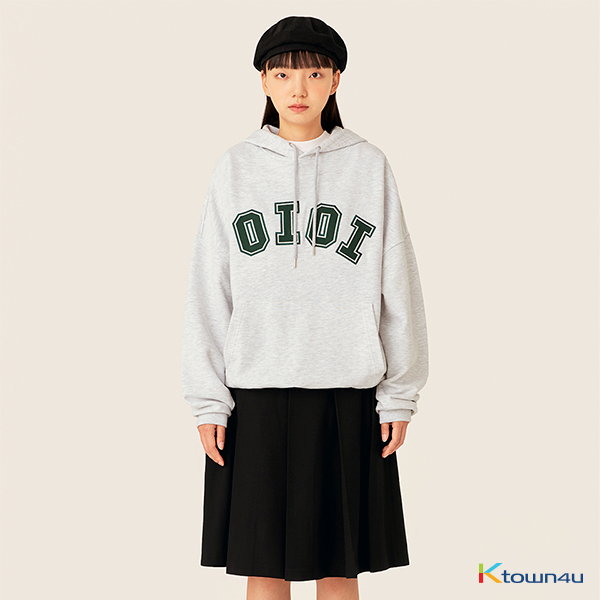 jp.ktown4u.com : [5252 BY O!Oi] 2021 SIGNATURE HOODIE LIGHT GREY(M)