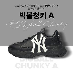 ★早期完売★MLB★BIG BALL CHUNKY A★3ASHC101N★送料・関税込 MLB Bigball Chunky Cube Monogram New York Yankees Sneakers