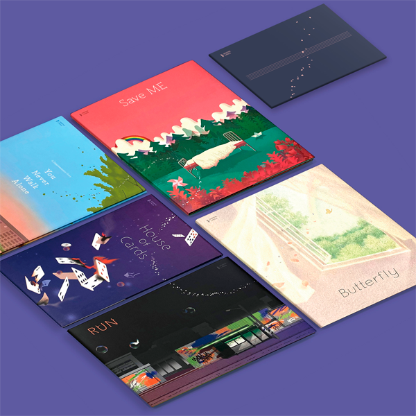 jp.ktown4u.com : BTS - GRAPHIC LYRICS (BTS) NEW Package (5 books ...