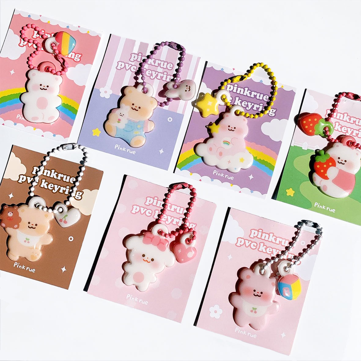 jp.ktown4u.com : pink rue keyring(7type)