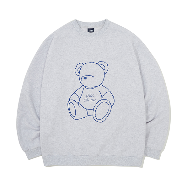 [RADINEO]★ 韓国人気★FLUFFY HEART BEAR SWEAT Designer fashion, Seoul-fully created | W Concept