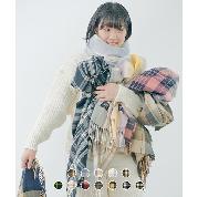 【marie claire】Mini cotton candy check muffler ★韓国人気★ Qoo10 マリ・クレール MINI COTTON マフラー チェッ