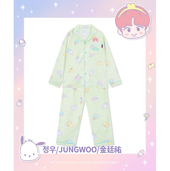 jp.ktown4u.com : (NCT ジョンウ) Sanrio Pajama [L/Green] 人気がいい~*