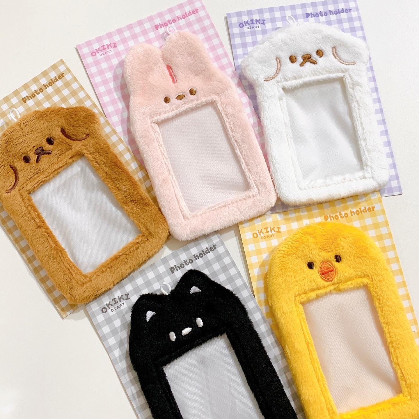 フォトカード jp.ktown4u.com : OKIKI Furry photocard holder_Brown Daeng