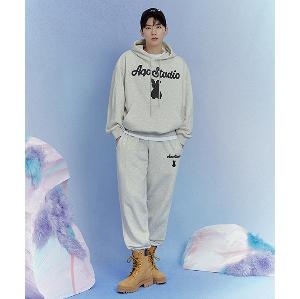 DRIFTOUT ユニセックス SUKAJAN BEAR スウェット 2colors Violence Bear Print Round Neck Pullover Sweatshirt Jacket