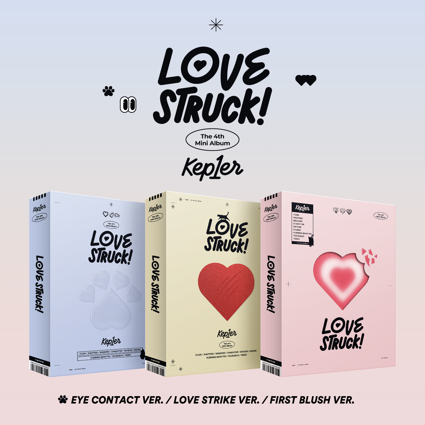 jp.ktown4u.com : [3CD セット] Kep1er - ミニアルバム4集 [LOVESTRUCK