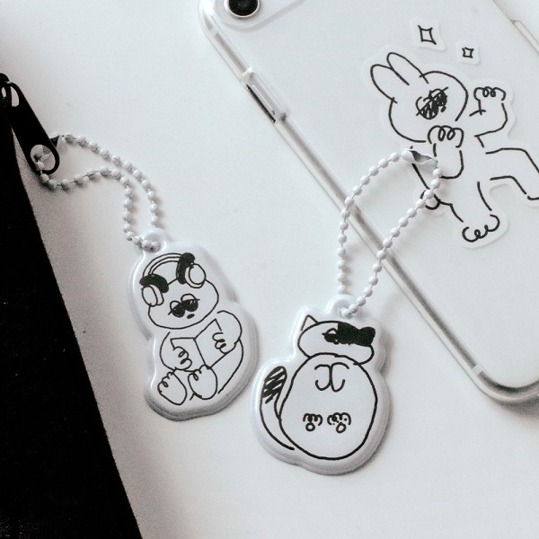BIGBANG TOP フォトカード ファーチャーム プレイボタン リング jp.ktown4u.com : [Be on :D] ドローイングふわふわ キーリング