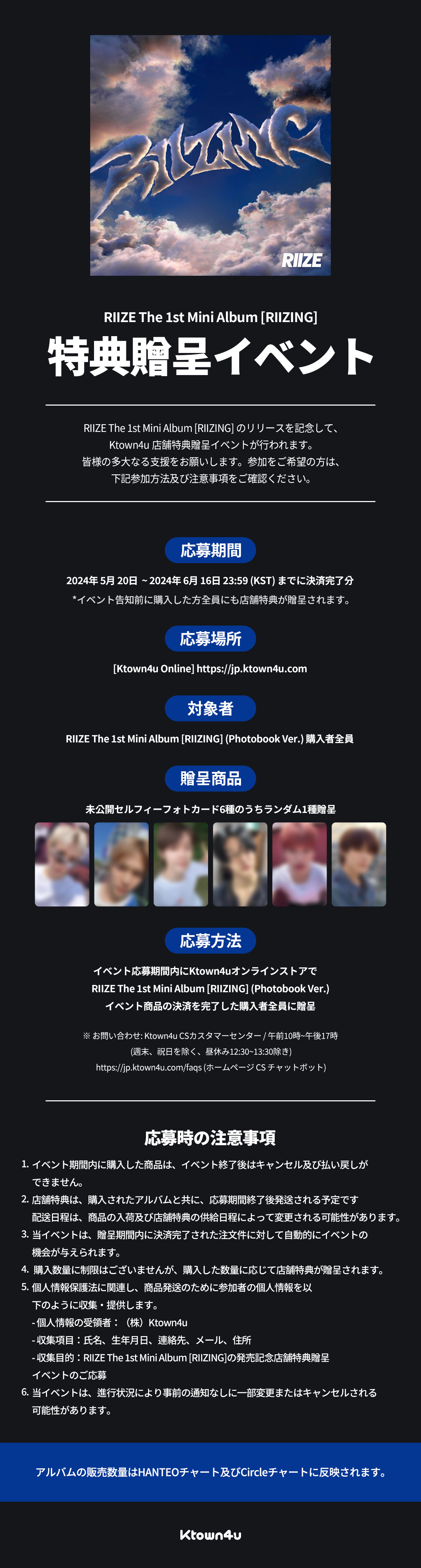RIIZE 店舗特典