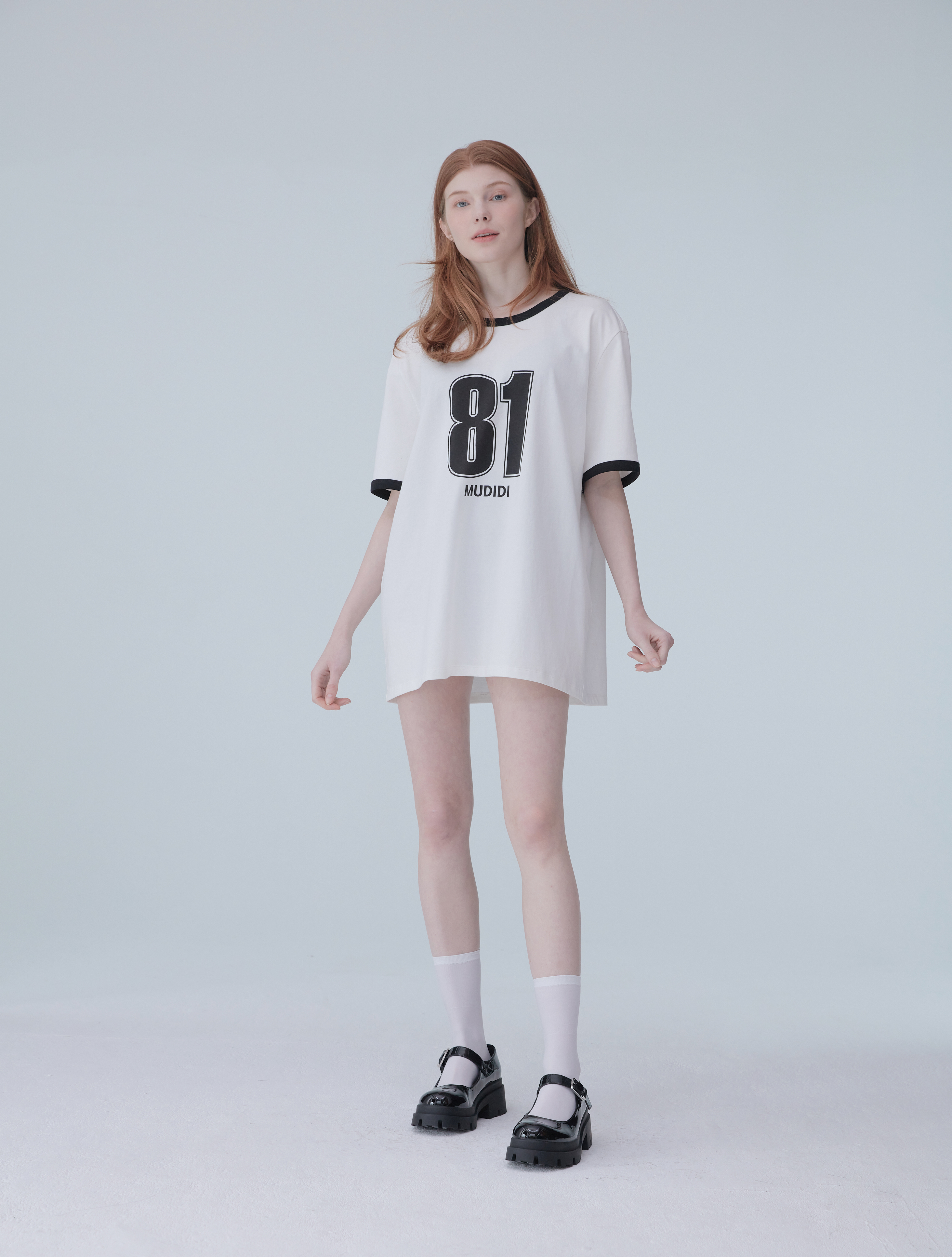 jp.ktown4u.com : - BTS JIN Wear -Oversize numbering t-shirt