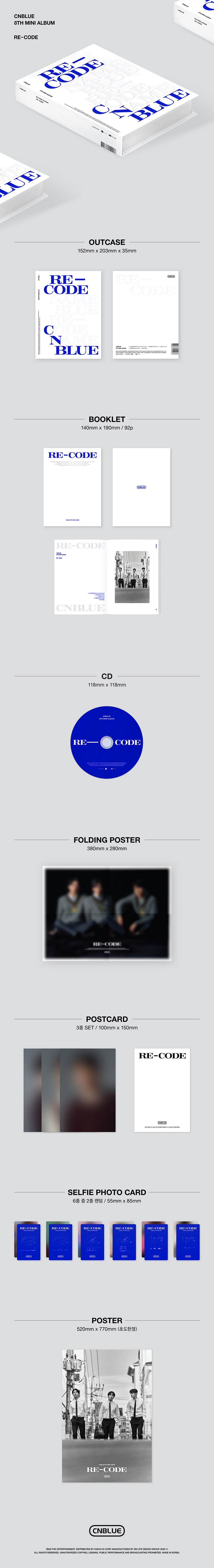 jp.ktown4u.com : CNBLUE - Mini Album Vol.8 [RE-CODE
