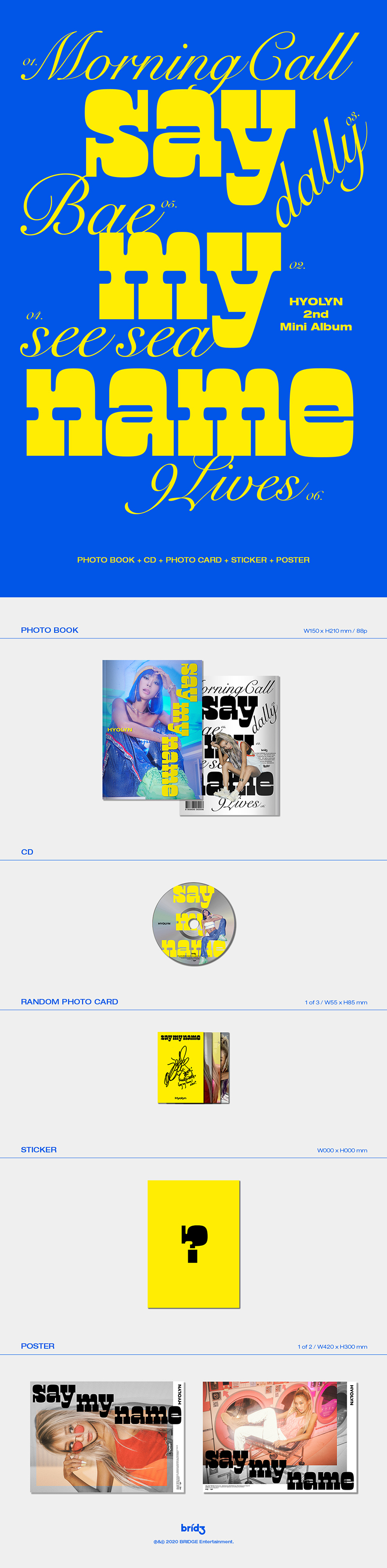 魅力の : jp.ktown4u.com HYOLYN NAME] MY [SAY 2集 ミニアルバム - タレントカード