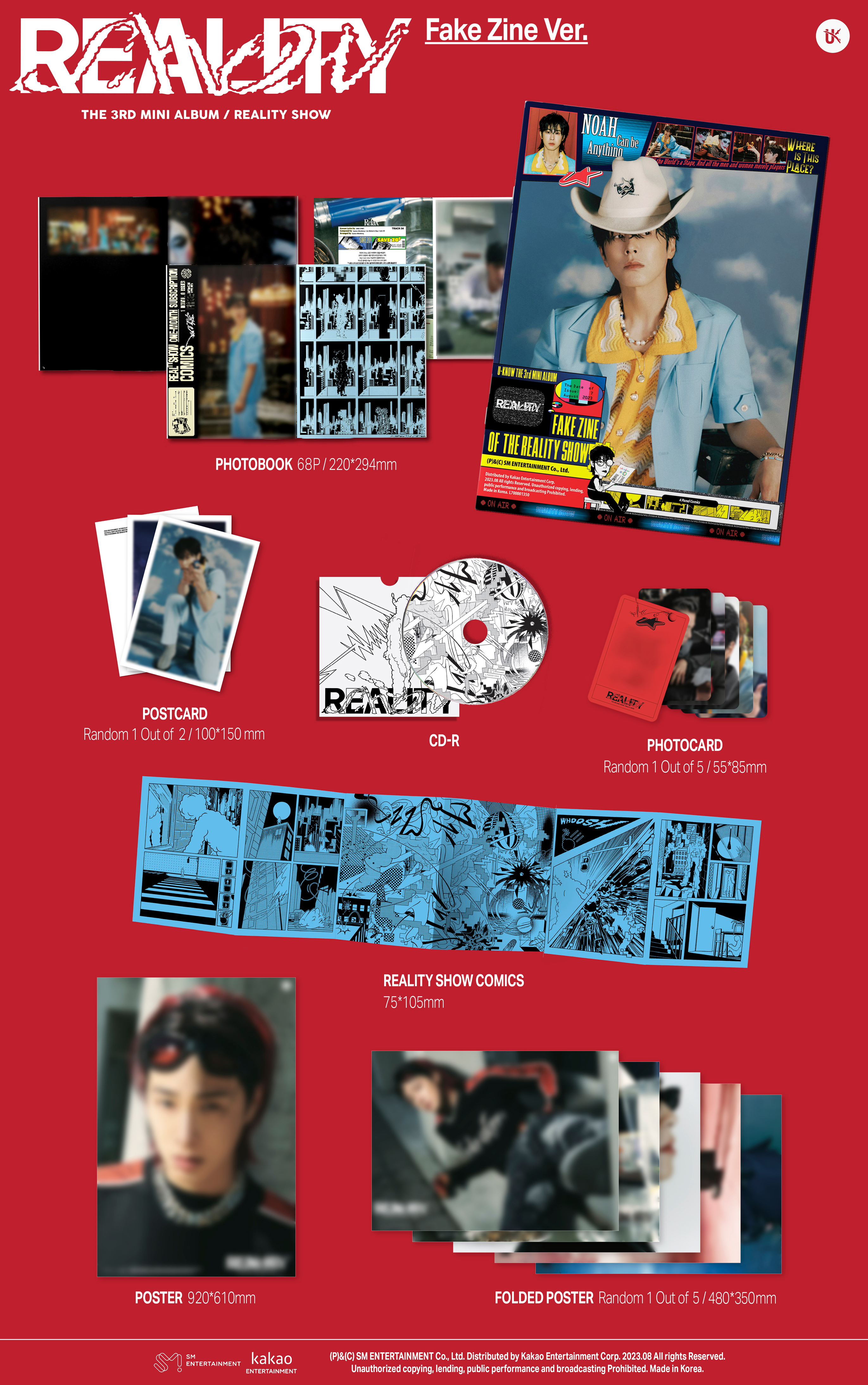 jp.ktown4u.com : U-KNOW - ミニアルバム3集 [Reality Show] (Fake