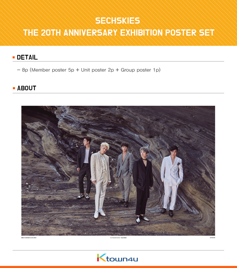 jp.ktown4u.com : SECHSKIES - SECHSKIES THE 20TH ANNIVERSARY EXHIBITION  POSTER SET