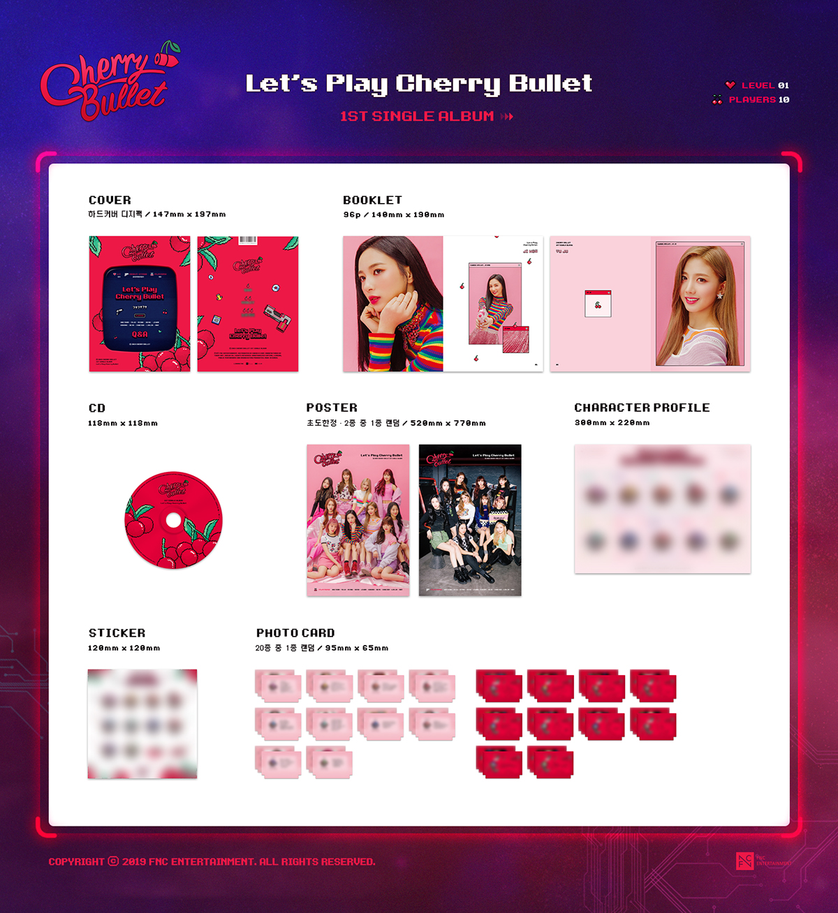 cherry bullet トレカ weverse グリップトック Cherry Bullet - [Let's Play Cherry Bullet] (1st Single Album