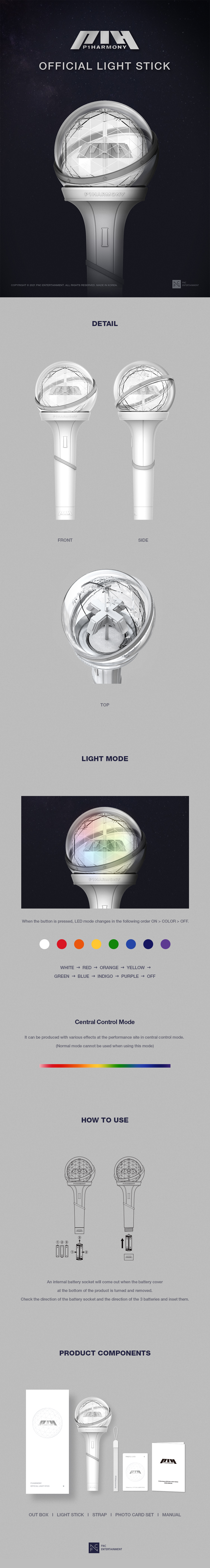 jp.ktown4u.com : P1Harmony - OFFICIAL LIGHT STICK