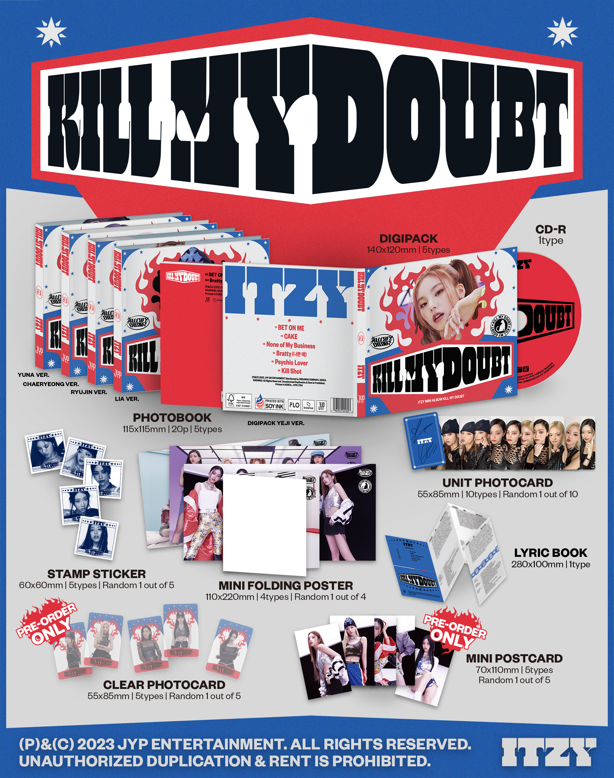 jp.ktown4u.com : ITZY - [KILL MY DOUBT] (DIGIPACK) (ランダム 