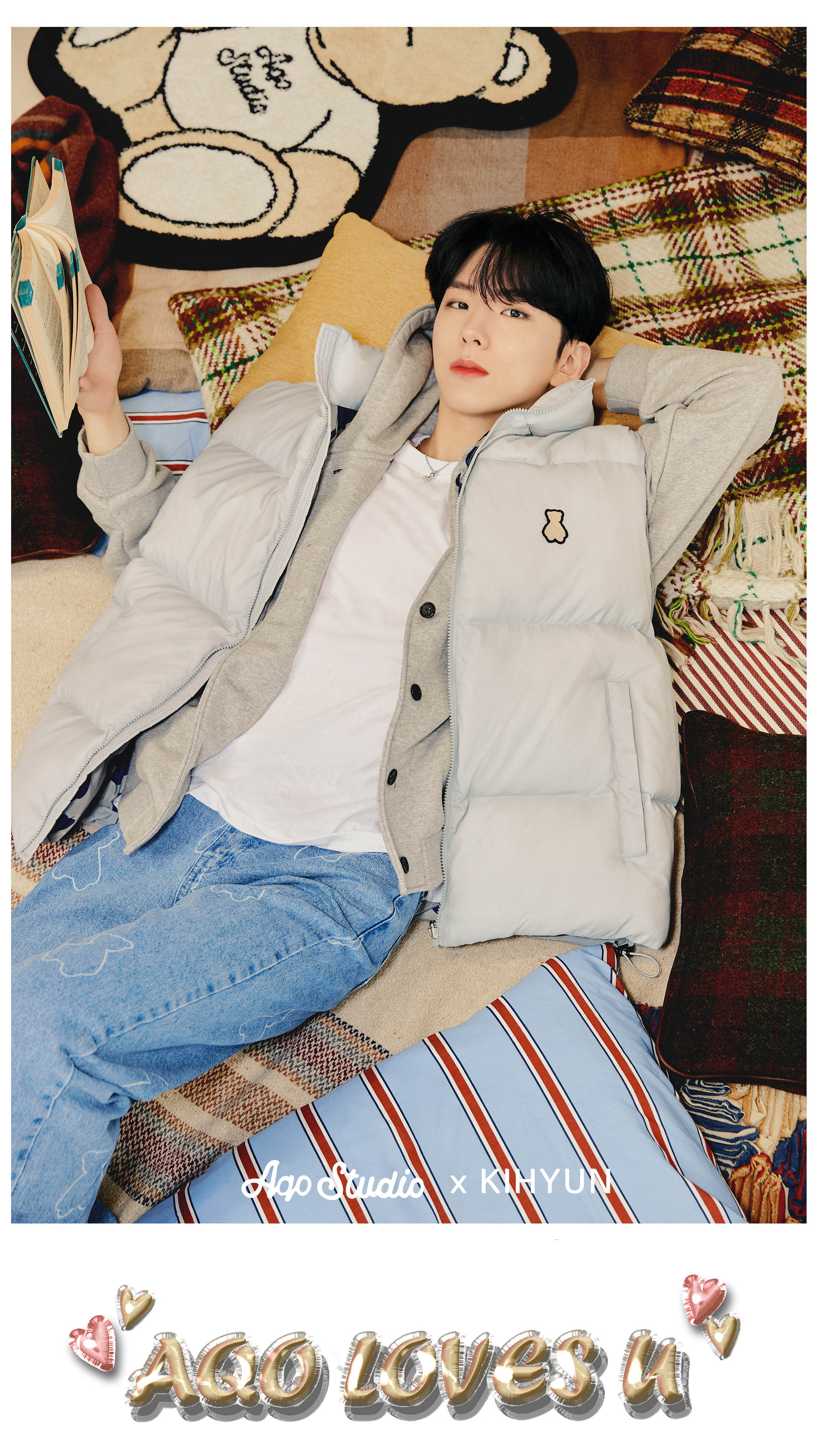 [RADINEO]★ 韓国人気★A FLUFFY BEAR HOODIE RADINEO]☆ 韓国人気☆A FLUFFY BEAR HOODIE (RADINEO/パーカー