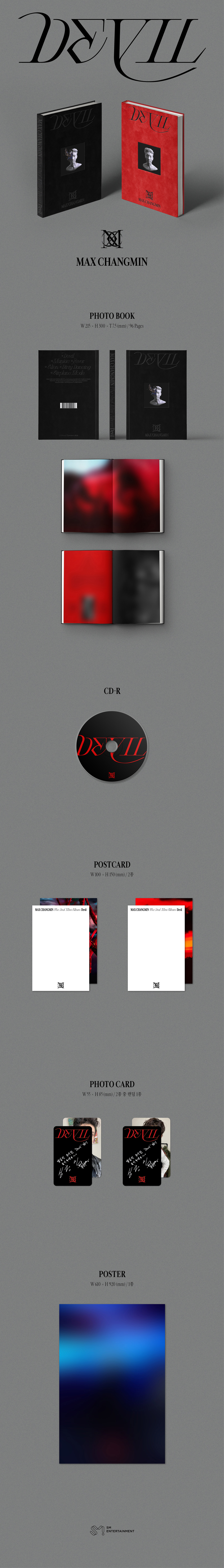 jp.ktown4u.com : MAX CHANGMIN - ミニアルバム Vol.2 [Devil] (Black