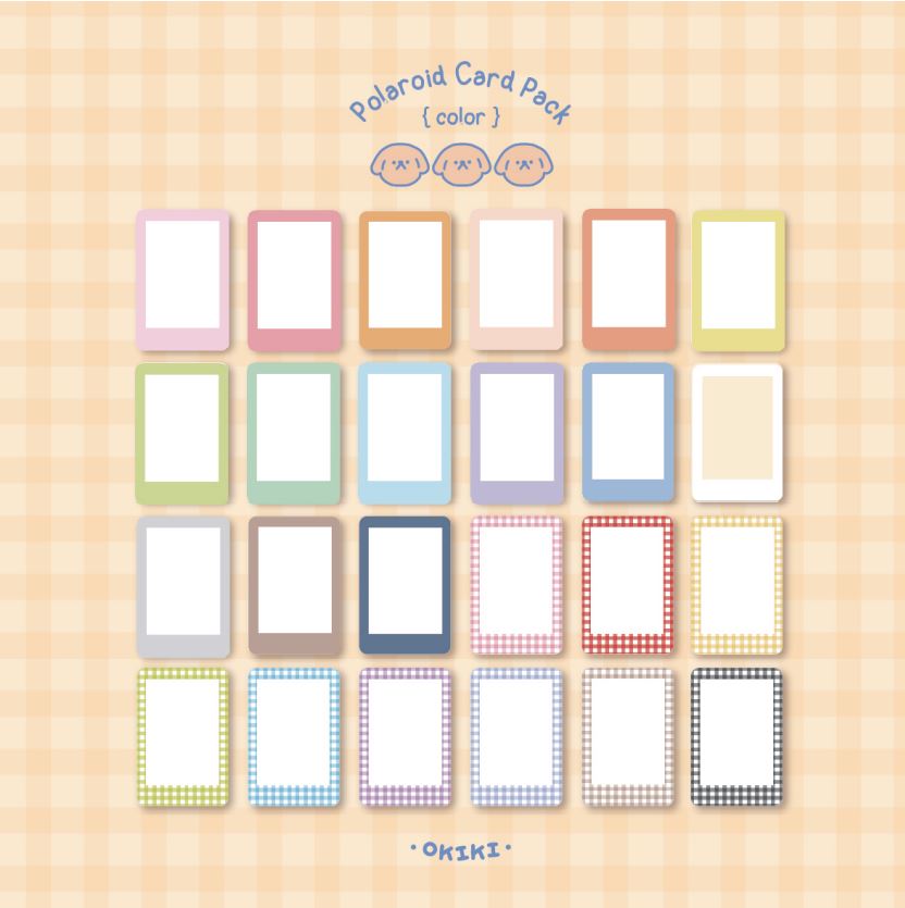 jp.ktown4u.com : Polaroid Card Pack_color